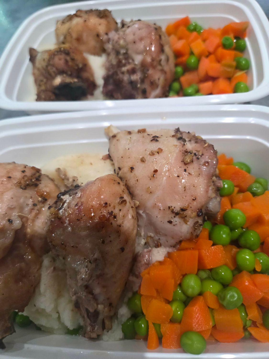 03. Baked Salt and Pepper Chicken Drumsticks🍗 with Mashed Potatoes &amp; Vegetables [GF]