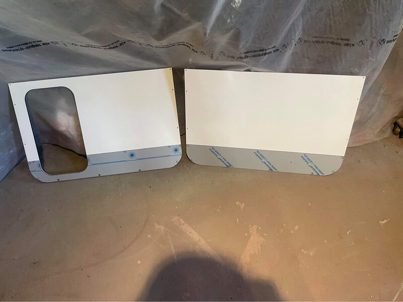 Peterbilt Full Door Panel Stainless Kick Bottoms 