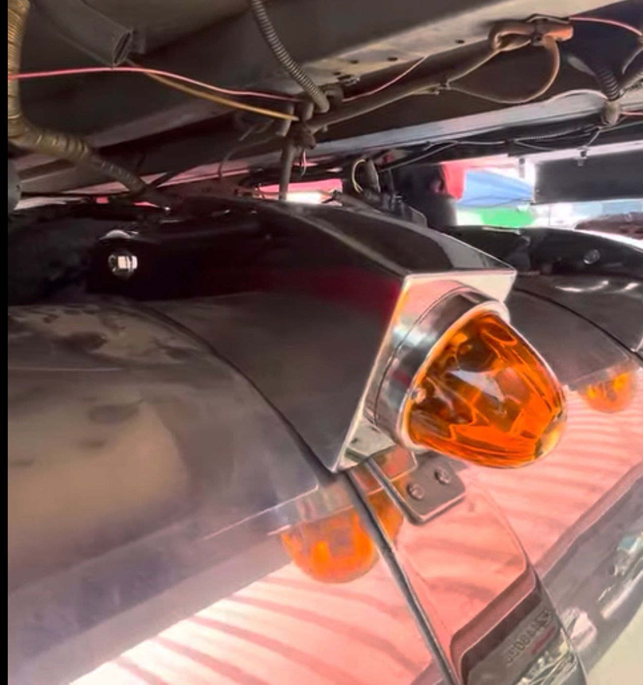 Peterbilt Fuel Tank Strap Light Brackets