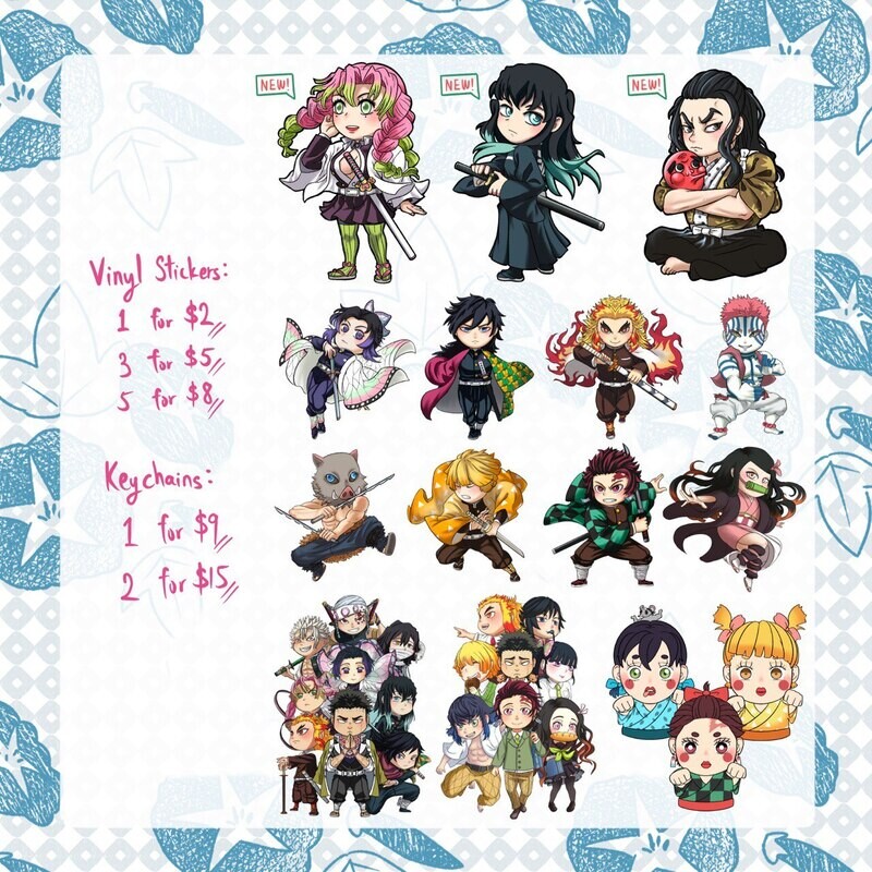 Stickers and Keychains