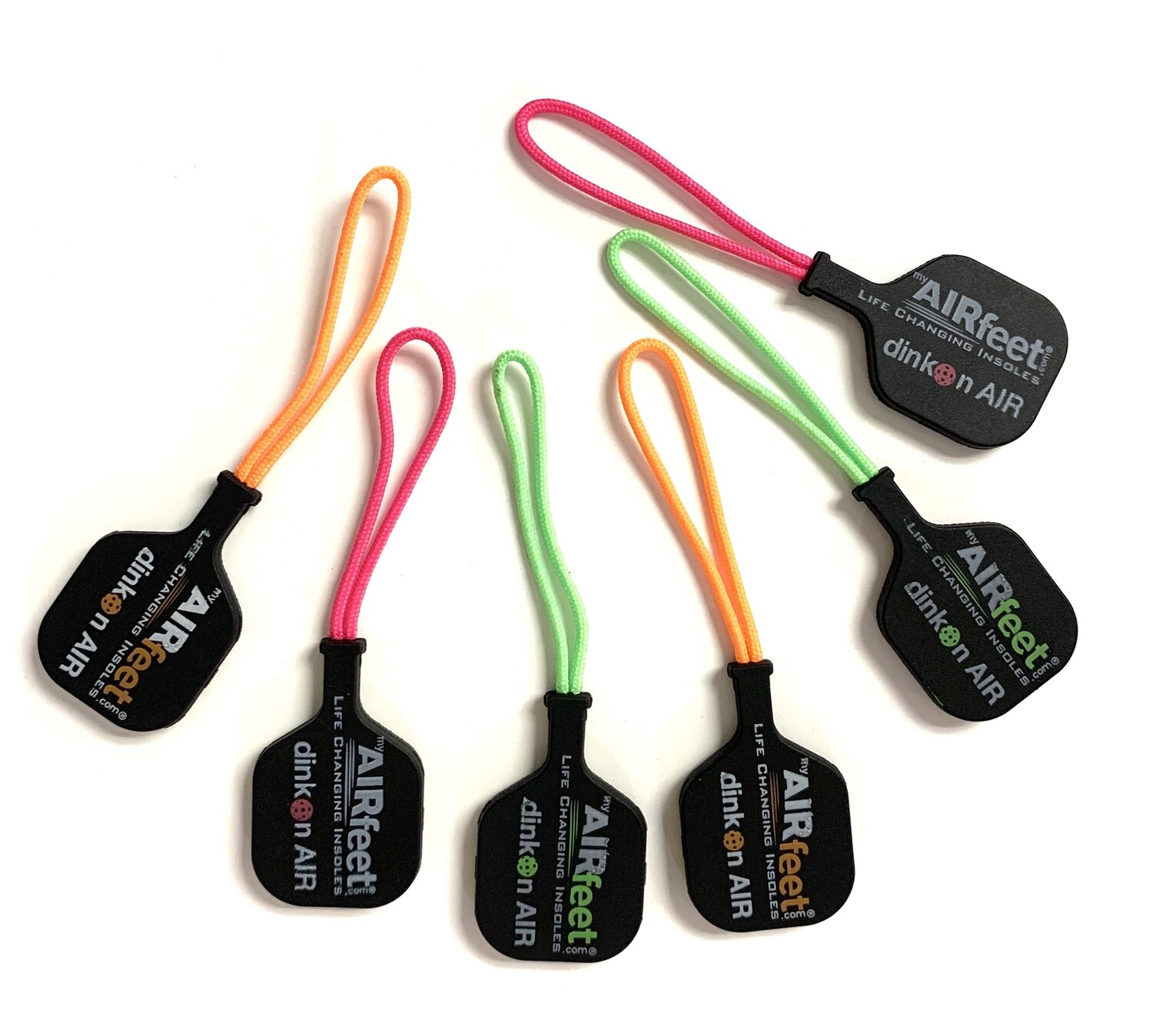 Pickleball Paddle - Zipper Pull, 3 colors