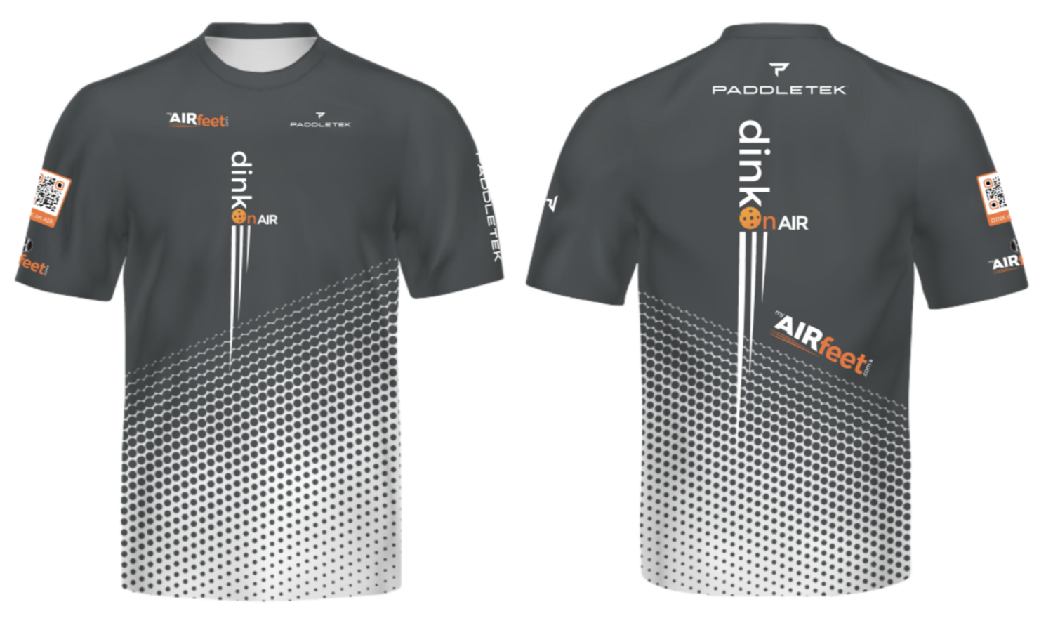 Paddletek / AIRfeet - Pickleball Shirt Grey / White