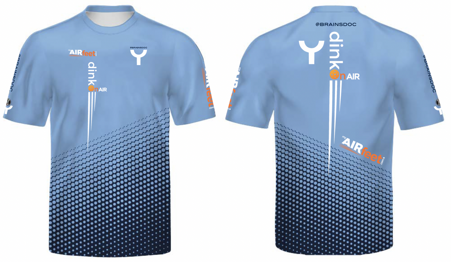 YOBOW / BRAINSDOC - Pickleball Shirt Carolina Blue