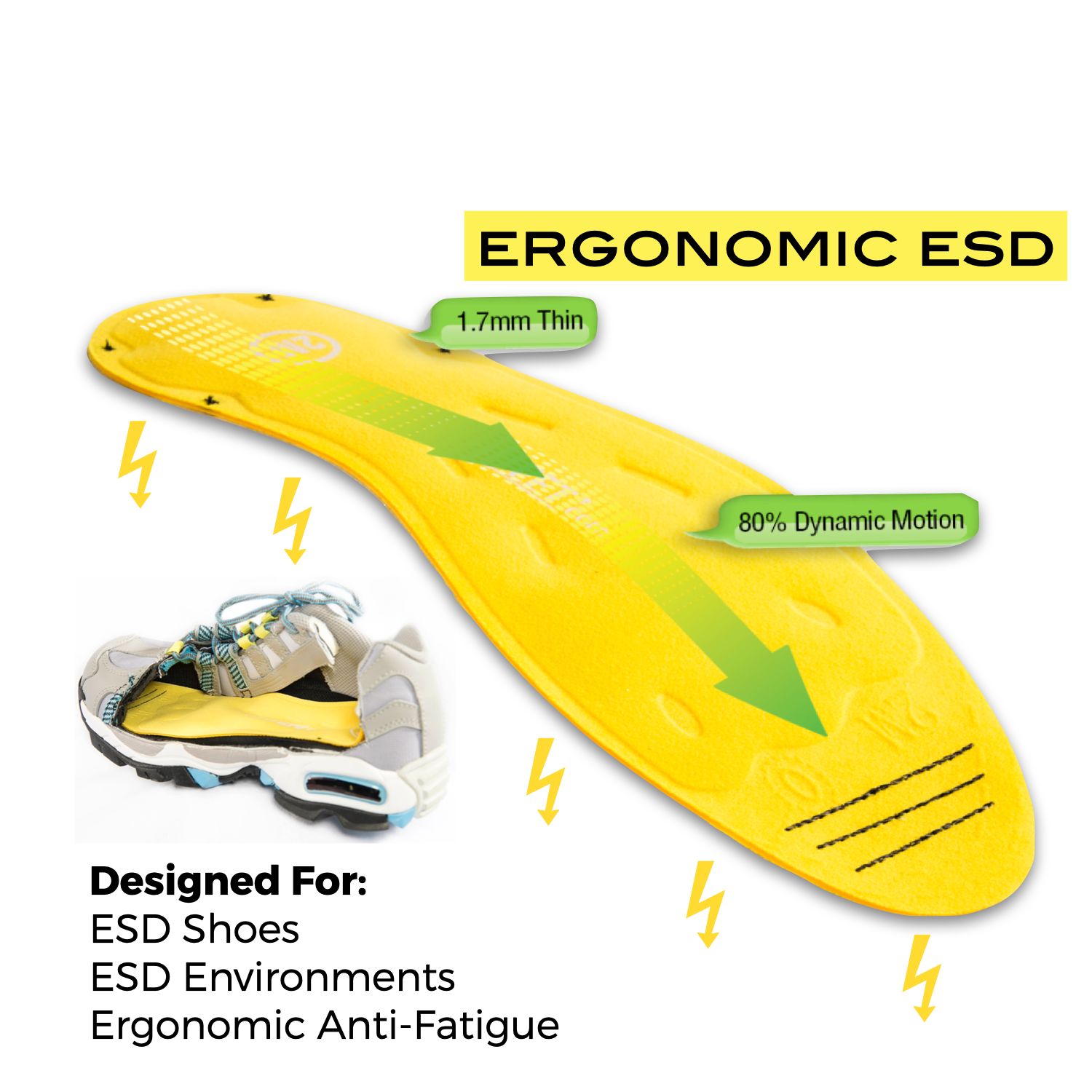 AIRfeet® ESD Gel (ElectroStatic Dissipative)