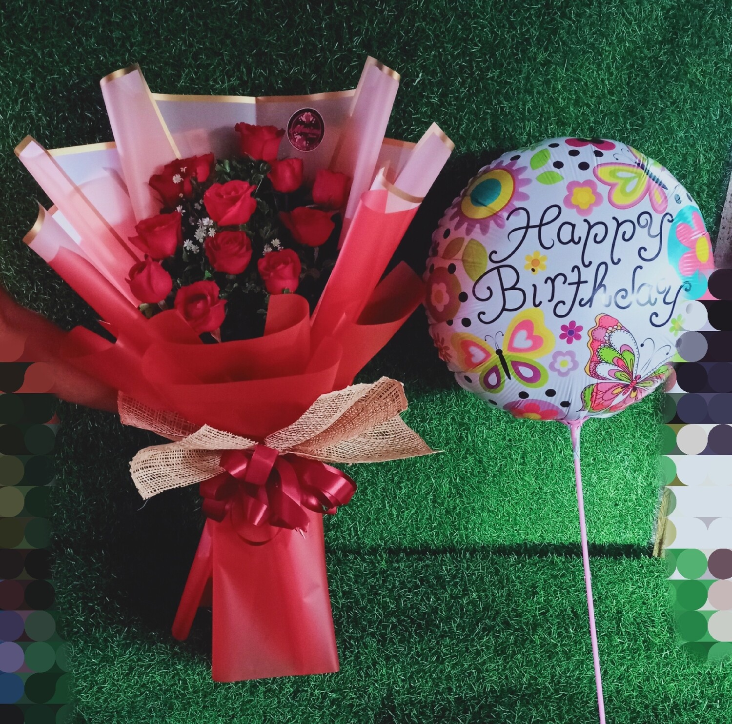 A- 1dozen roses