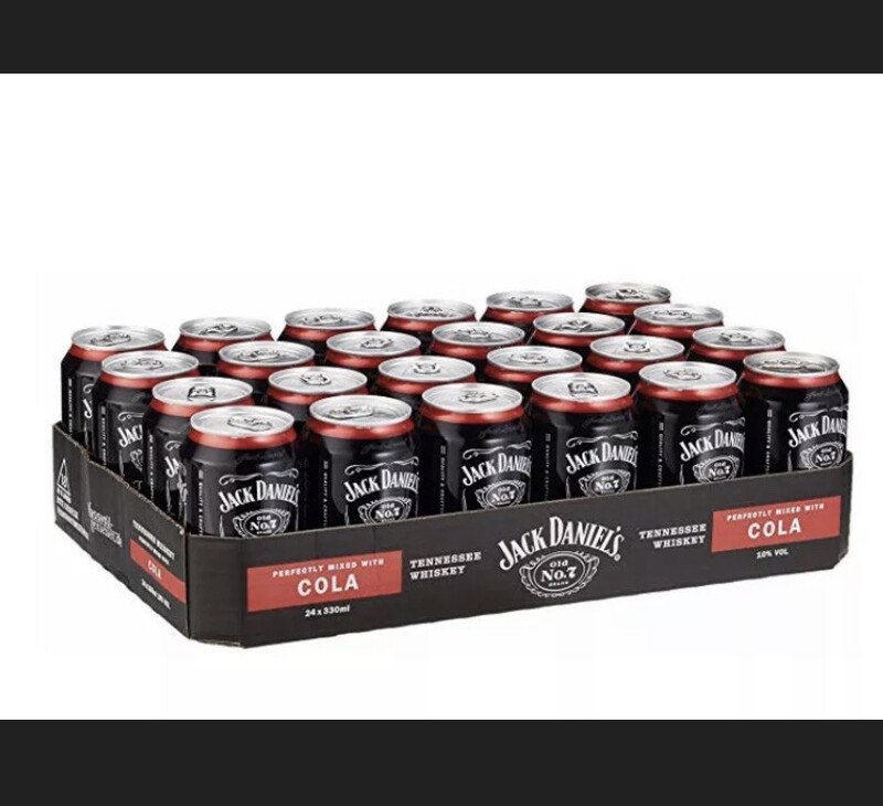 Jack Daniels &amp; Cola 24x0,33l Dose inkl.6€ Einweg Pfand