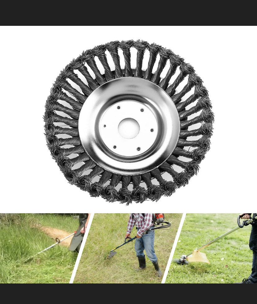 Profi Wildkraut Fugen Unkrautbürste 25,4x200mm oder 20x200mm Motorsense Freischneider gezopft oder weich