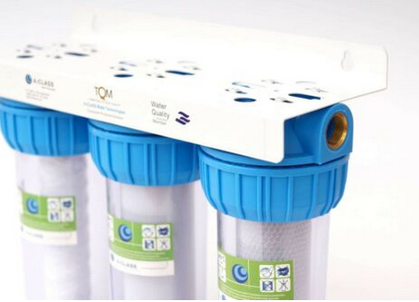 10&quot; 3-Stufen Wasserfilter System Hauswasser Zisterne Brunnen Pumpe 1&quot; Zoll
