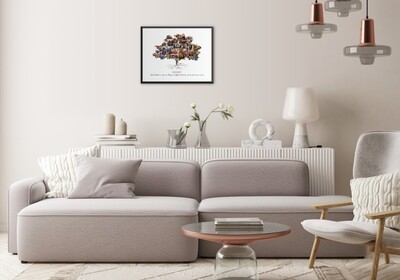 Family Tree Print 40 x 50cm (customised)*