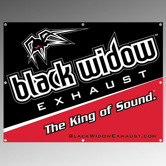 Black Widow 4' x 3' Vinyl Shop Banner Black Widow 4' x 3' Vinyl Shop Banner
