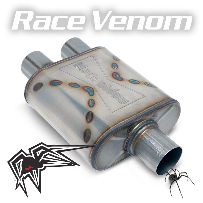 Black Widow BWSDR32 Race Venom Single 3"/Dual 2.5" Exhaust For Ram Trucks