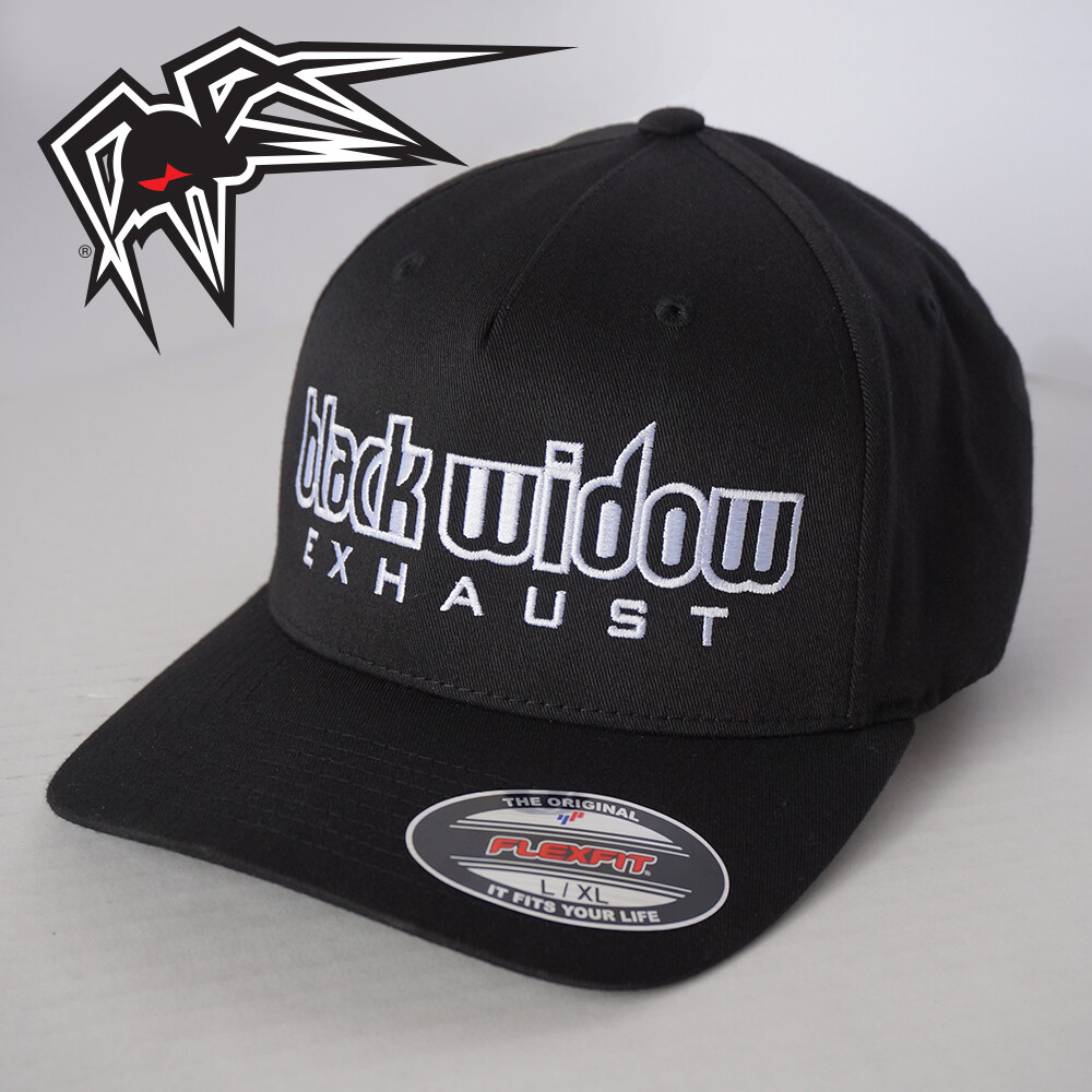 Black Widow Exhaust Flexfit - Curved Bill