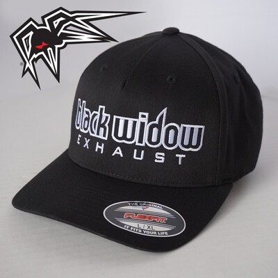 Black Widow Exhaust Flexfit - Curved Bill