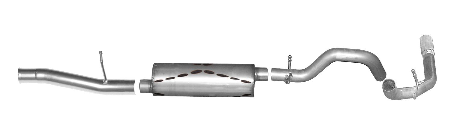'10-'14 Chevrolet Silverado/GMC Sierra 1500 Regular Cab, Standard Bed 4.8L-5.3L 2/4wd Cat-Back Single Venom Exhaust System, Stainless - #BW615626