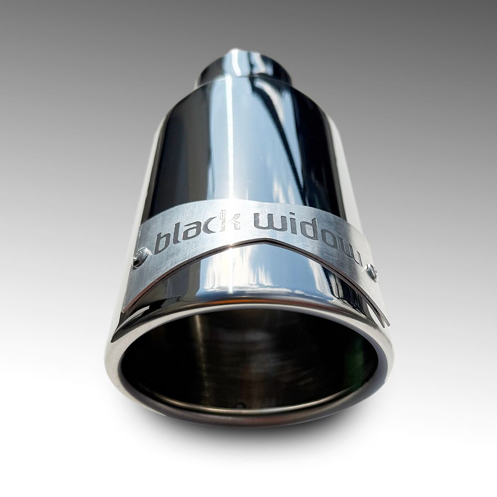 3 In Exhaust Tip Black 2.25 Inlet Dual Wall 4" Outlet 4.5" Long - Foto 10