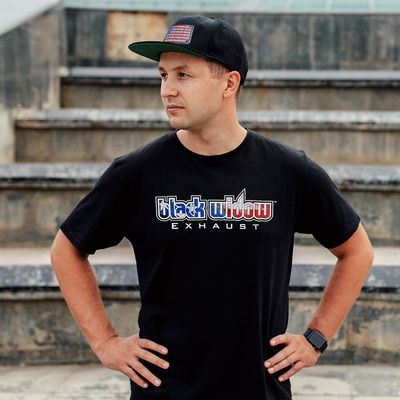 Black Widow Exhaust "American" T-Shirt