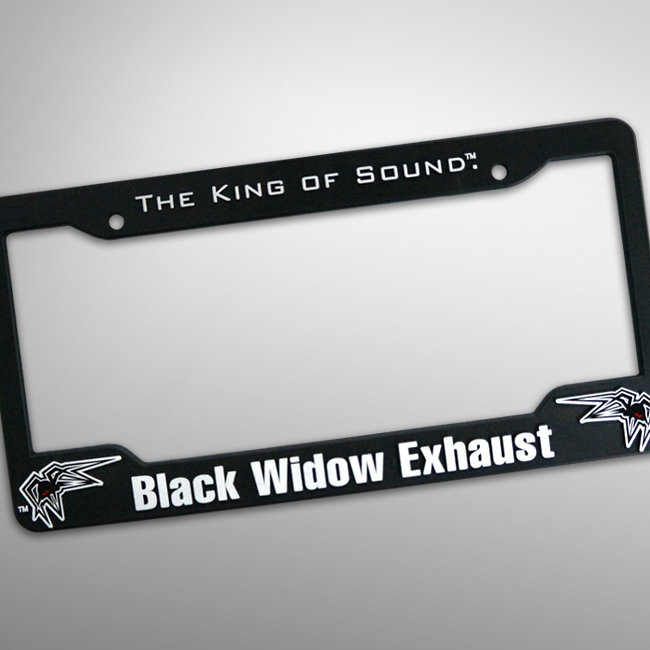 Black Widow License Plate Frame