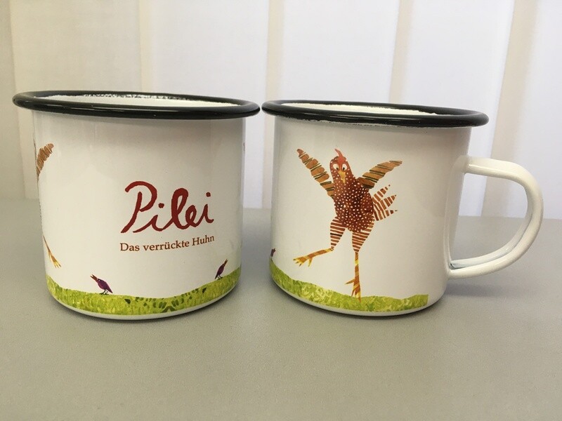 Emaille-Tasse 
"Pilei"