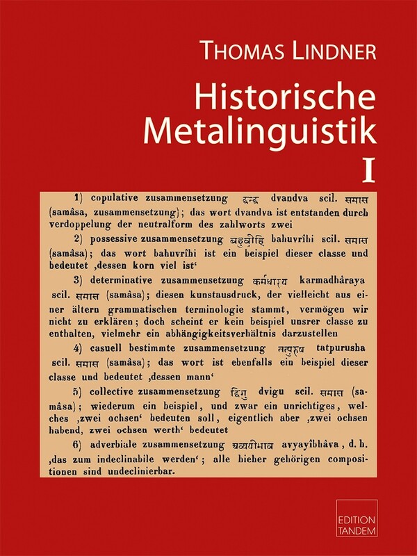 Historische Metalinguistik I