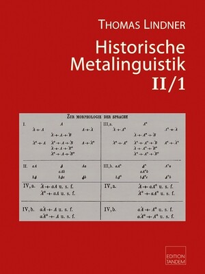 Historische Metalinguistik II/1