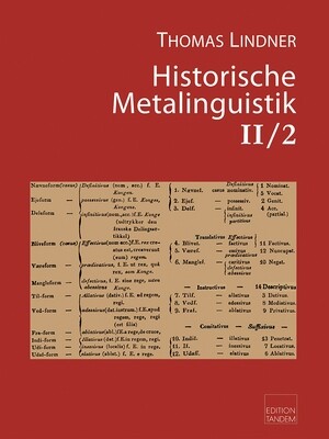 Historische Metalinguistik II/2