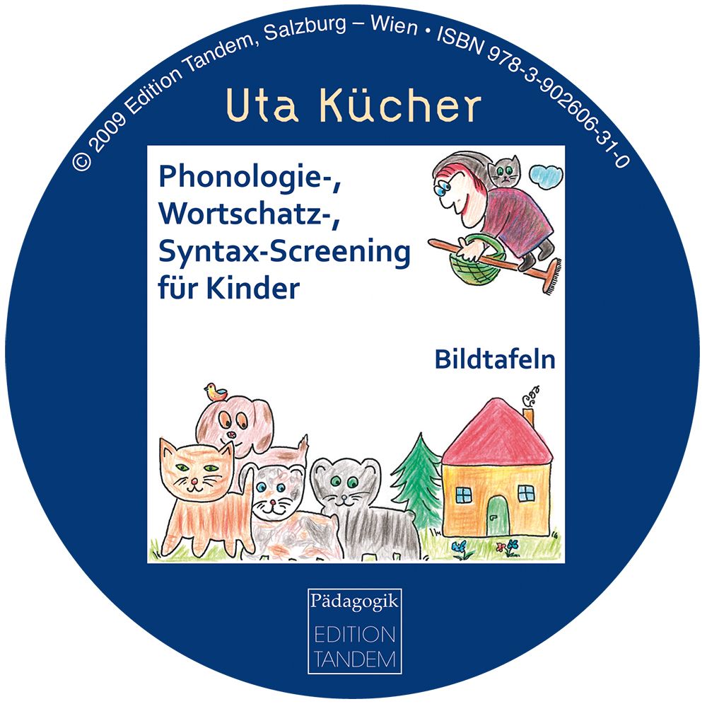Phonologie-, Wortschatz- und Syntax-Screening für Kinder - 28 farbige Bildkarten auf CD-Rom