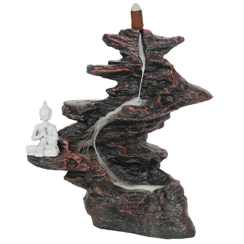 25cm Buddha on Rocks Backflow Cone Burner 25cm Buddha on Rocks Backflow Cone Burner