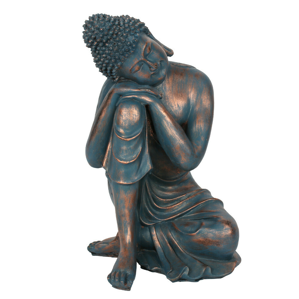 Blue Hands on Knee Buddha Blue Hands on Knee Buddha