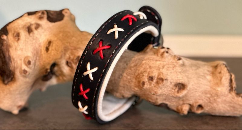 Halsband - Luxe Lederen Gevlochten Met Rond Leer