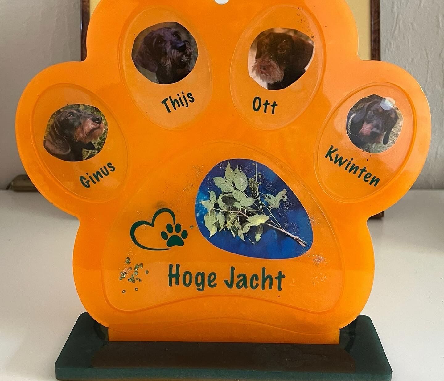 Epoxy Gedenk Hondenpoot