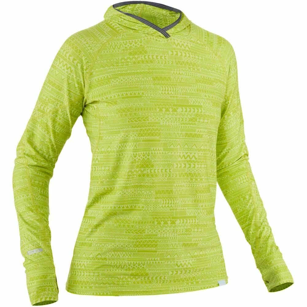 NRS Women's H2Core Silkweight Hoodie lime