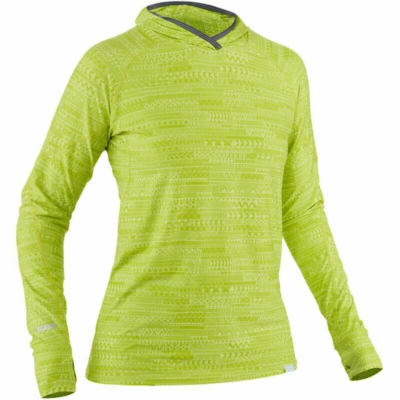 NRS Women&#39;s H2Core Silkweight Hoodie lime