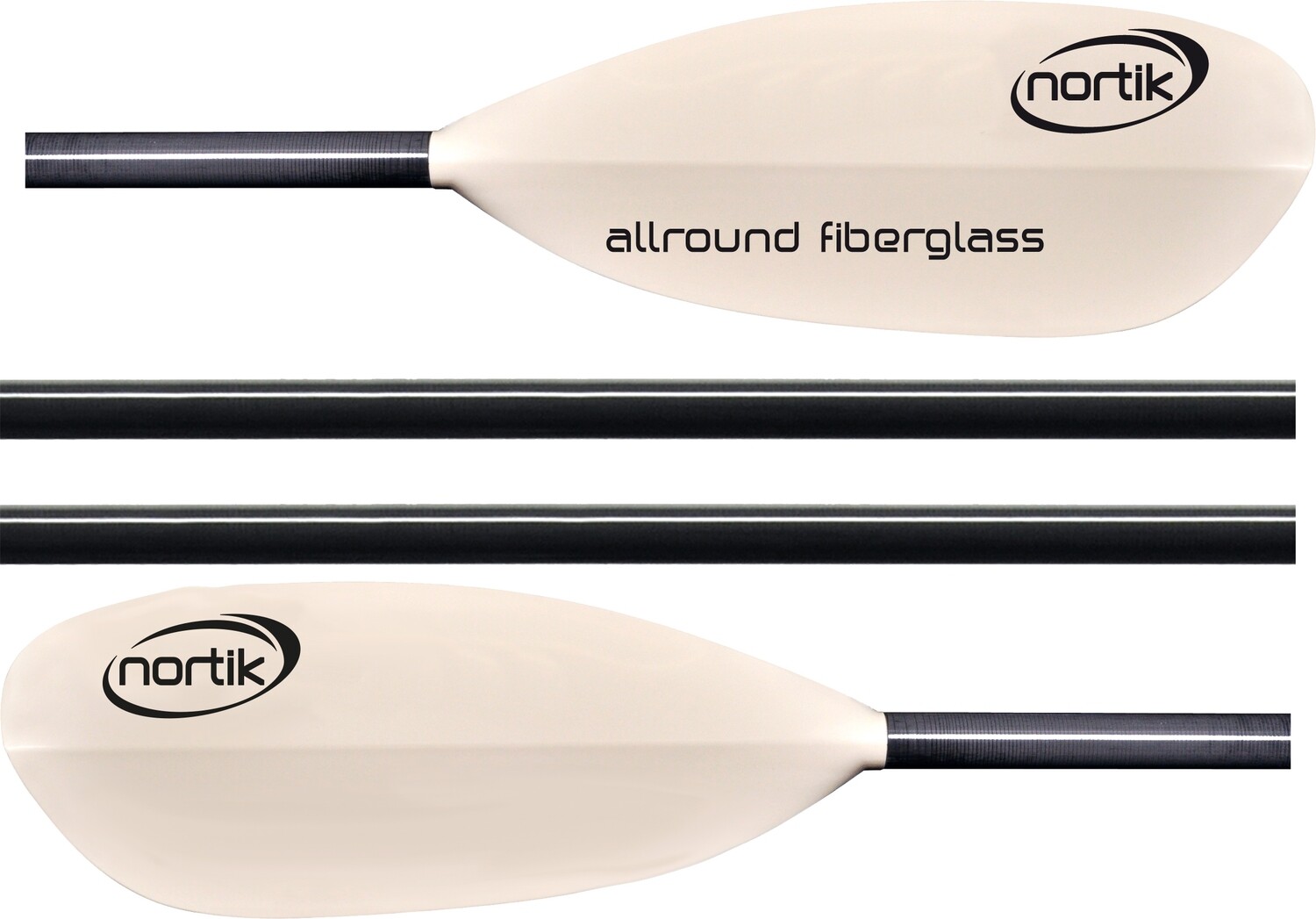 Nortik TrekRaft Paddel Allround Fiberglass 4-tlg.