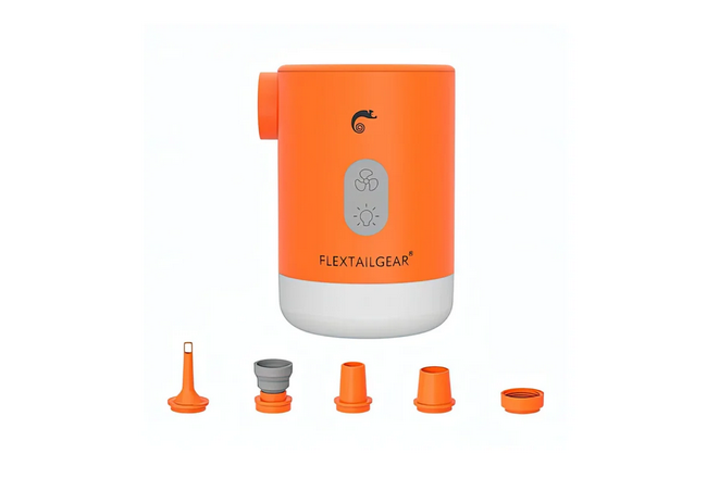 Flextail Max Pump 2 Pro Mini-Elektropumpe 4 in 1 inkl. Powerbank und Licht