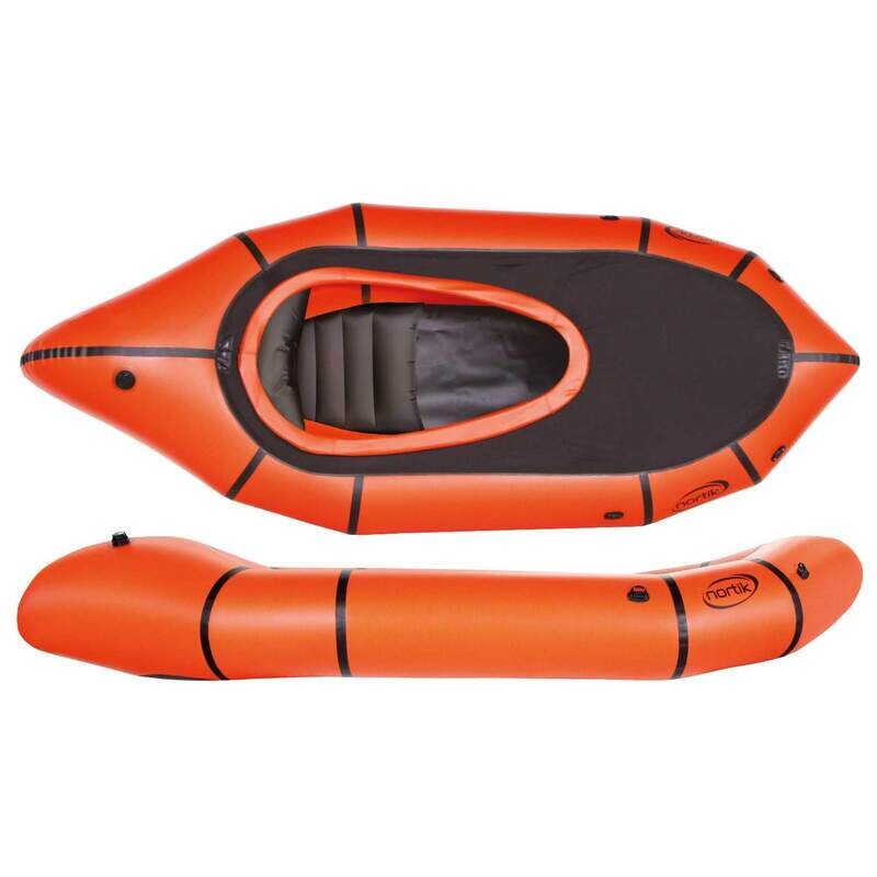 Nortik TrekRaft mit Verdeck orange/schwarz Nortik TrekRaft mit Verdeck orange/schwarz