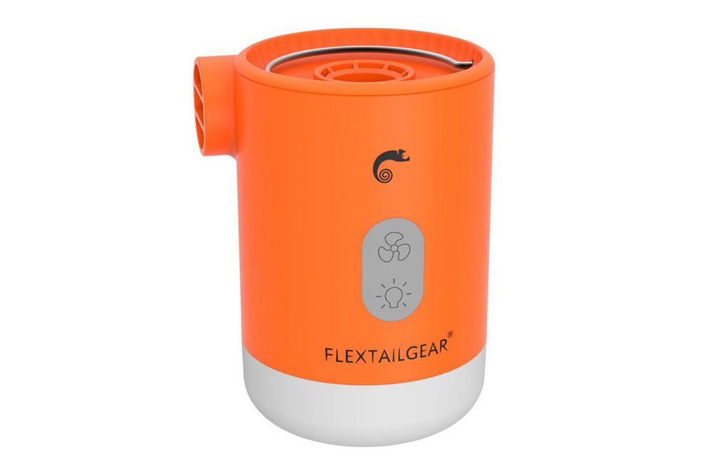 Flextail Max Pump 2 Pro Mini-Elektropumpe 4 in 1 orange inkl. Powerbank und Licht