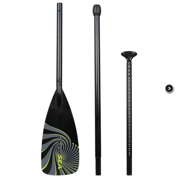 ExtaSea SUP Vario Aluminium Paddel 3-teilig black-lime