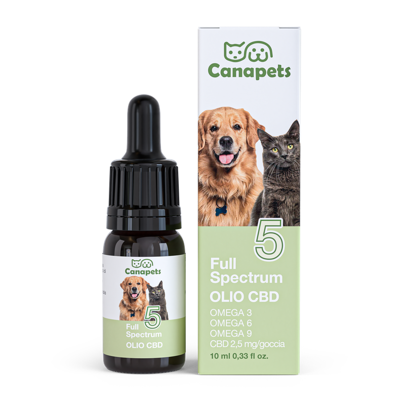 OLIO CBD FULL SPECTRUM 5% PER ANIMALI OLIO CBD FULL SPECTRUM 5% PER ANIMALI
