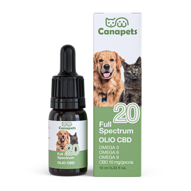 OLIO CBD FULL SPECTRUM 20% PER ANIMALI OLIO CBD FULL SPECTRUM 20% PER ANIMALI