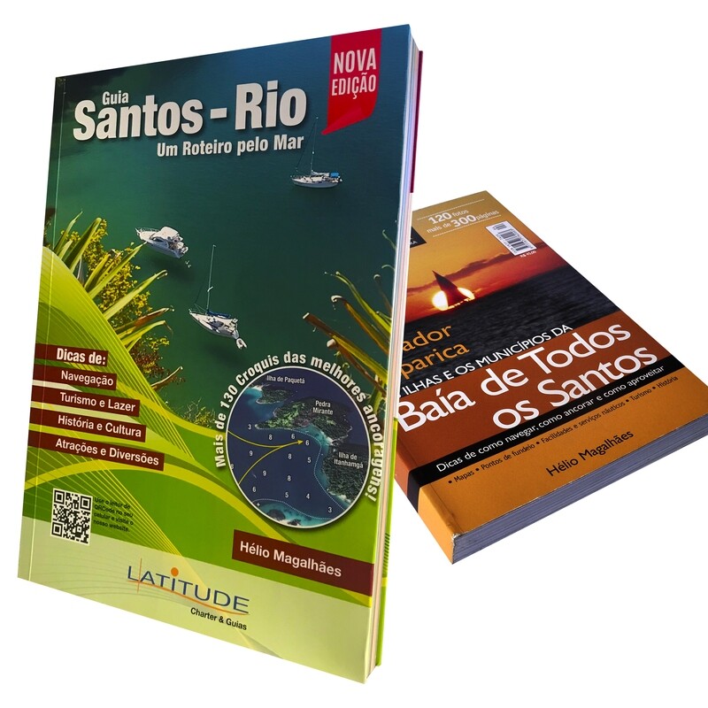 PROMOÇÃO 2: Compre 01 Guia Santos - RIO + R$ 40,00 e Leve 01 Clássico Baía de Todos os Santos.