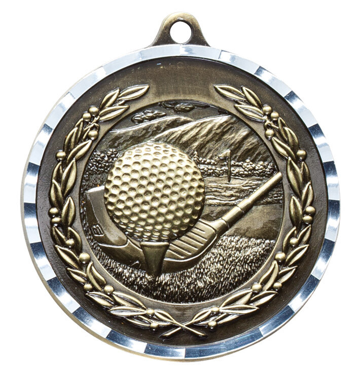 2" Diamond Cut Medal
GOLF MEDAL