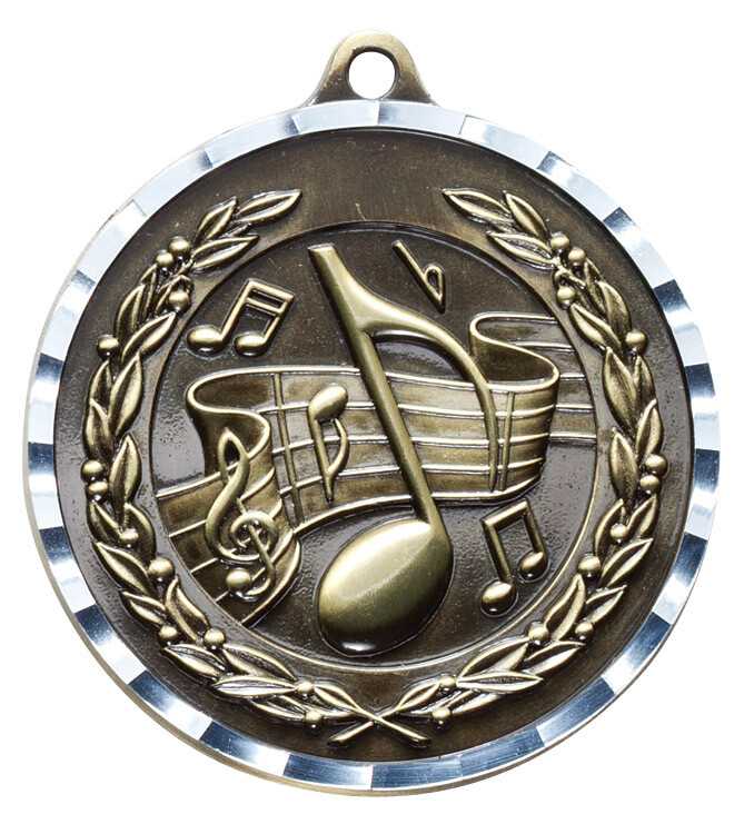 2" Diamond Cut Medal
MUSIC MEDAL