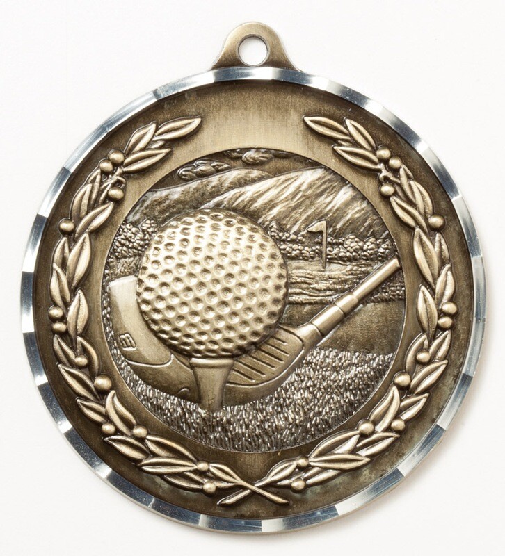 2-3/4" Diamond Cut Medal - Large
GOLF MEDAL