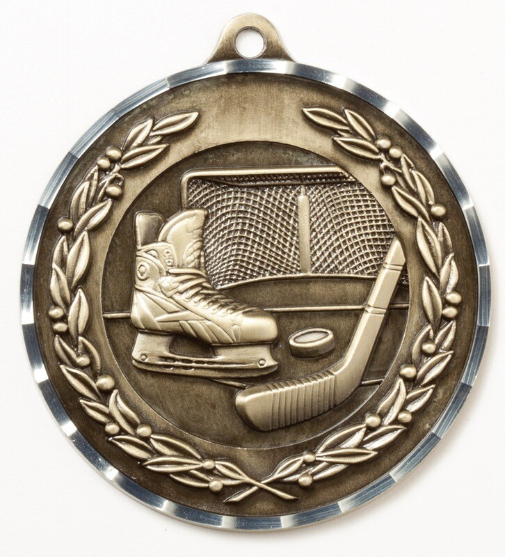 2-3/4" Diamond Cut Medal - Large
HOCKEY MEDAL