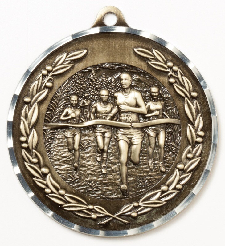 2-3/4" Diamond Cut Medal - Large
CROSS COUNTRY MEDAL