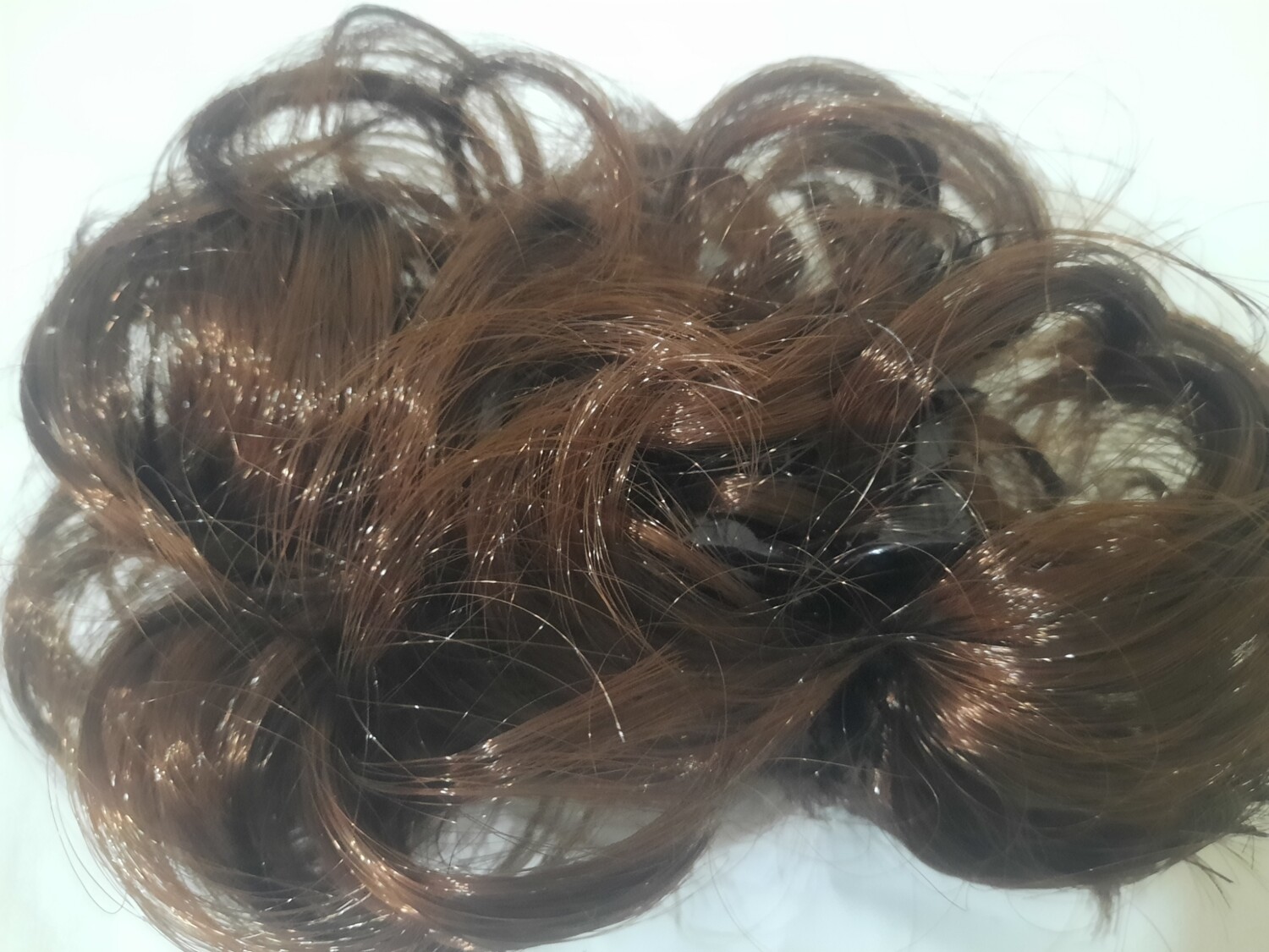 Hair clip with hair attached
