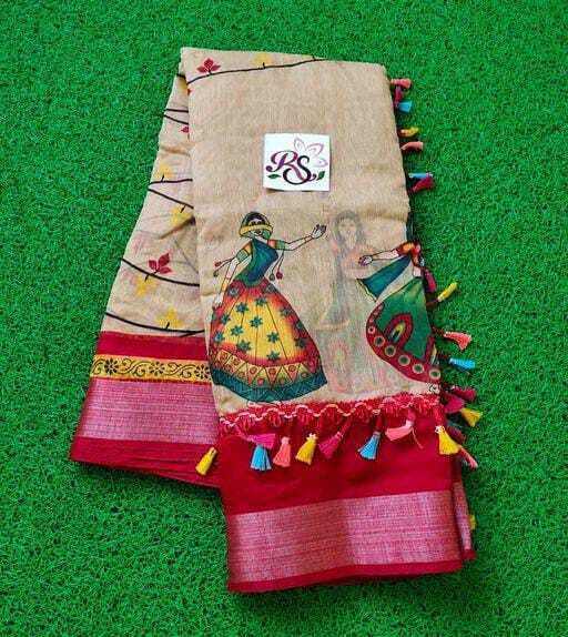 Linen Blend Saree