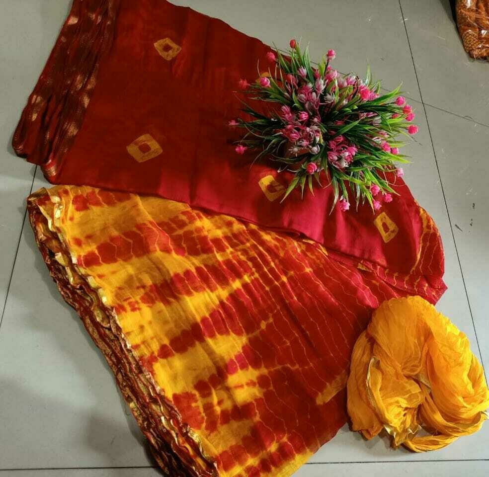 Chiffon Zari Saree
