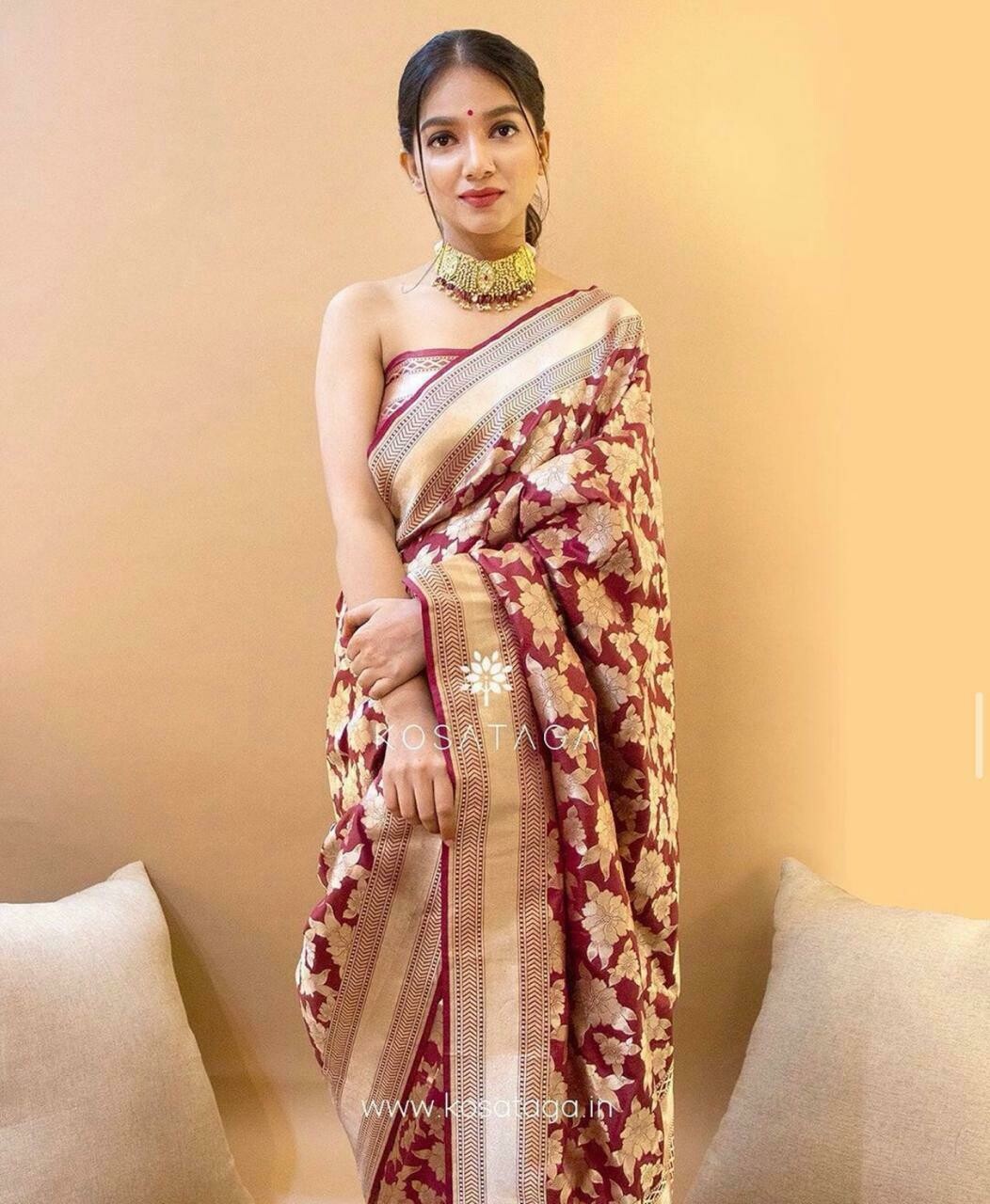 Soft Lichi Silk Saree