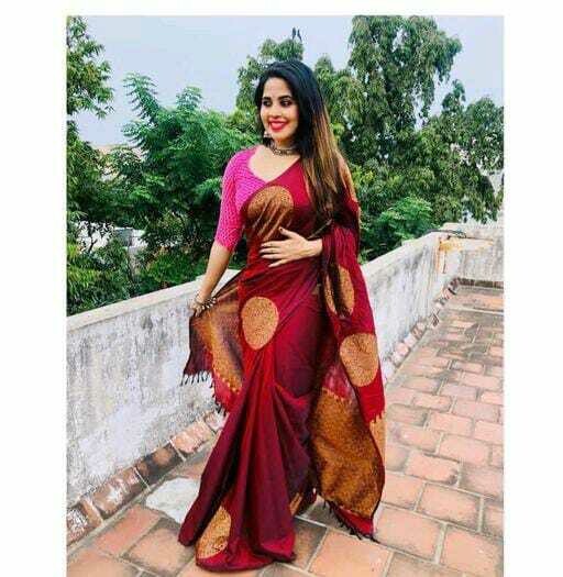 Soft Lichi Silk Saree